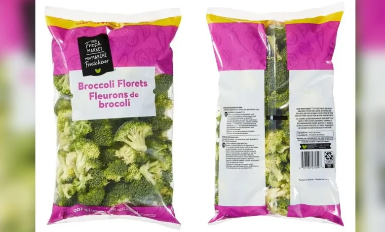 Packages of broccoli florets recalled due to possible Salmonella contamination