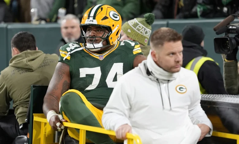 Packers C Elgton Jenkins ruled out with an ankle injury