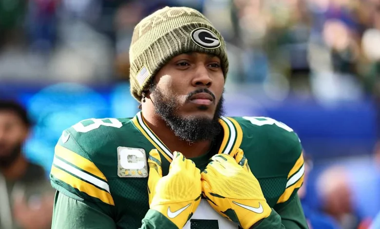 Packers RB Josh Jacobs (knee) off injury report, good to go Thursday vs. Lions