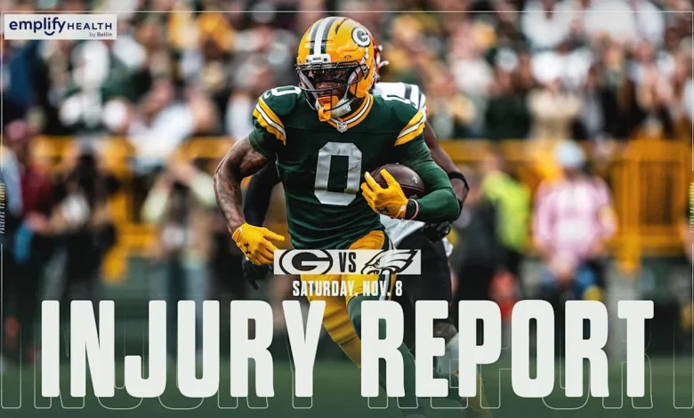 Packers list four questionable, rule out two vs. Eagles | Week 10 Injury Report