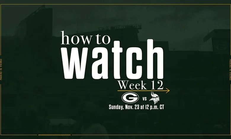 Packers vs. Vikings | How to watch, stream & listen | Week 12