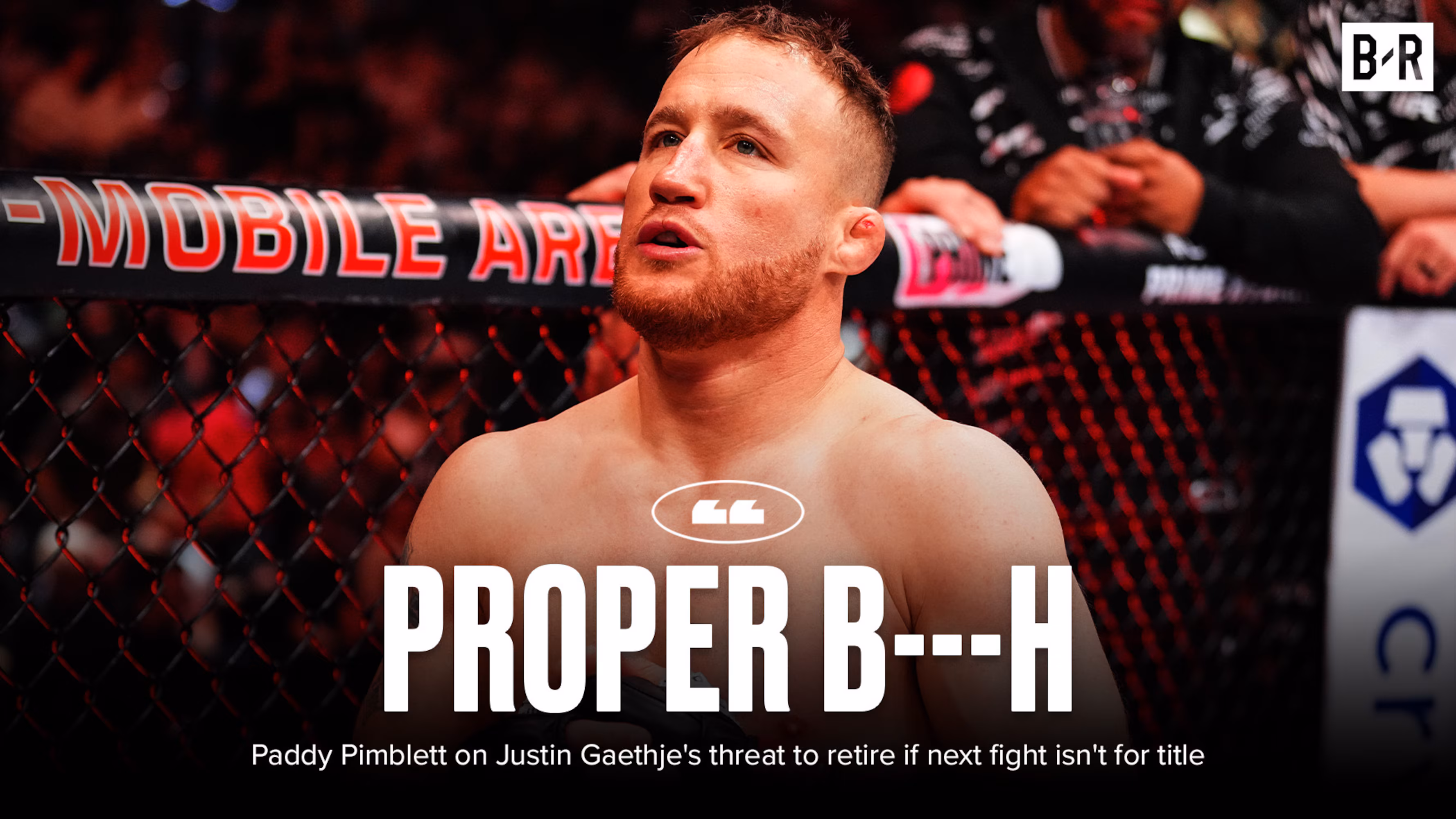 Paddy Pimblett Calls Justin Gaethje 'Proper B---h' For Demanding UFC Title Fight