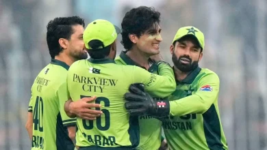 Pakistan overcome late scare to go 1-0 up in ODI series