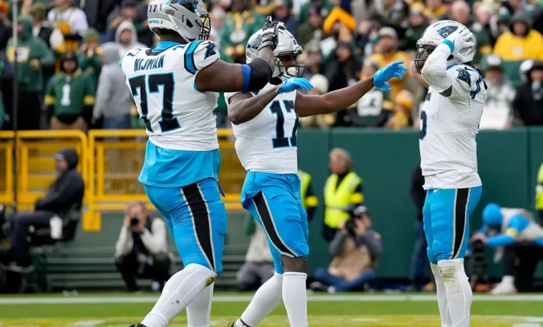 Panthers' Rico Dowdle tests 'Key & Peele' two-pump rule after TD, flagged by officials