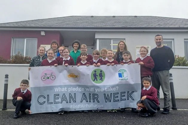 Parents urged to turn off car engines outside schools as part of a clean-air campaign