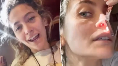 Paris Jackson shows off perforated septum caused by years of drug abuse: ‘That is what you think it’s from’