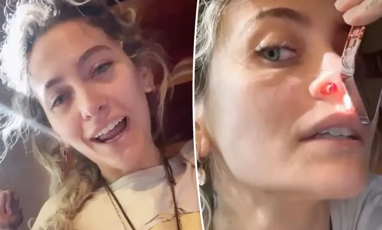 Paris Jackson shows off perforated septum caused by years of drug abuse: ‘That is what you think it’s from’