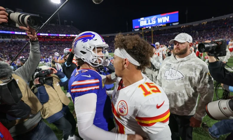 Patrick Mahomes, Josh Allen are first and second in MVP odds heading into Sunday's meeting