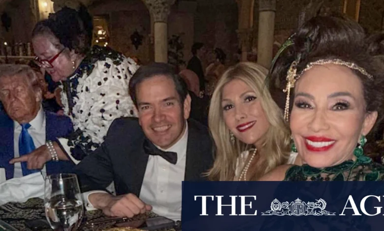 Pauline Hanson, Gina Rinehart sighted at Trump’s Halloween party