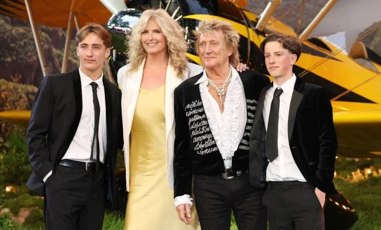 Penny Lancaster says 'he sounded like he was dying' in Sir Rod Stewart family insight
