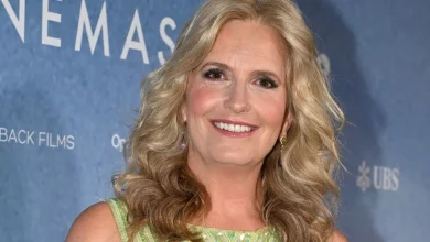 Penny Lancaster's towering model son Alastair, 19, is fast taking after dad Sir Rod Stewart