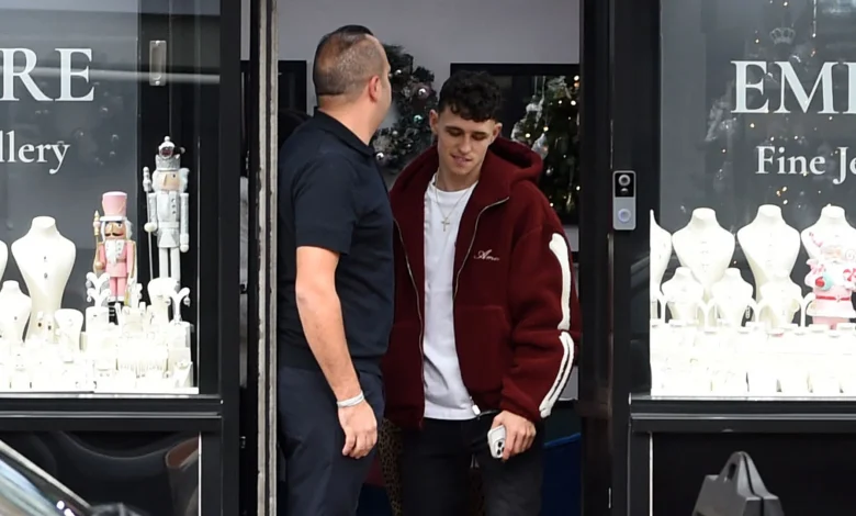 Phil Foden sparks wedding rumours as Man City and England star spotted ring shopping with girlfriend Rebecca Cooke