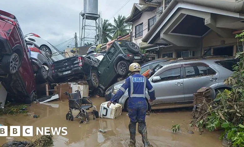 Philippines typhoon kills at least three people and devastates island