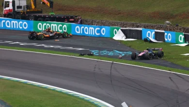 Piastri crashes out in sprint race at Interlagos