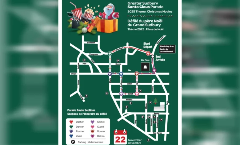 Pick your spot: Here’s the map of the Santa Claus Parade route this year