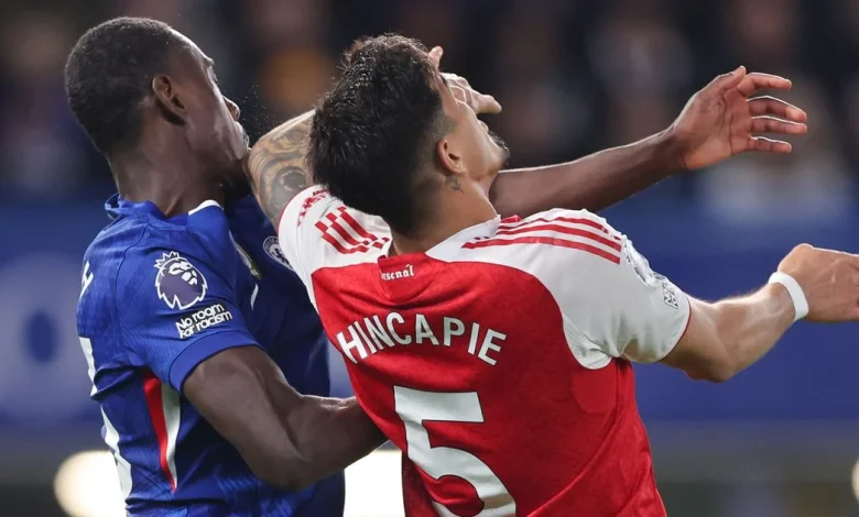 Piero Hincapie VAR verdict given after elbowing Chelsea star during Arsenal clash