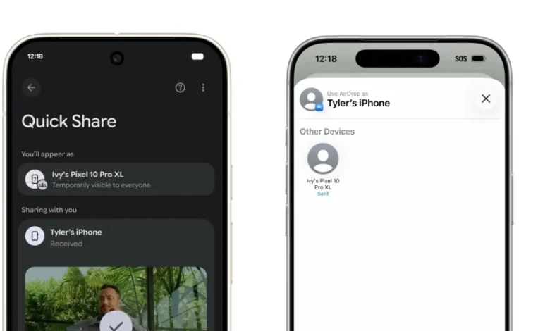 Pixel 10 phones are now compatible with AirDrop