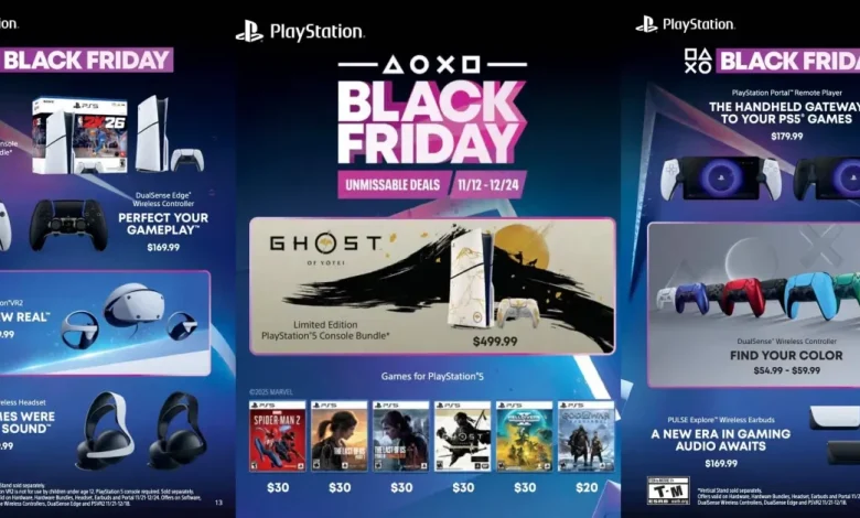 PlayStation 2025 Black Friday deals revealed: $100 off PS5 console bundles, 50% off games, DualSense, more