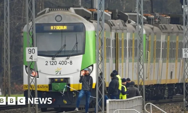 Poland rail explosion: PM says blast was 'unprecedented act of sabotage'