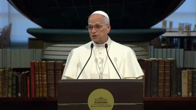 Pope Leo says pursuit of economic and military power is heightening global conflict