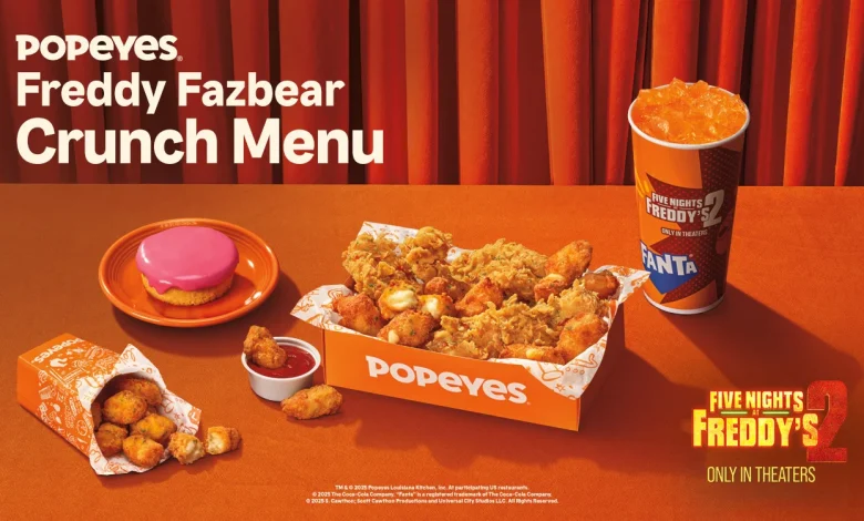 Popeyes Announces Limited-Time-Only Freddy Fazbear Crunch Menu to Celebrate the Release of Blumhouse's Five Nights at Freddy's 2
