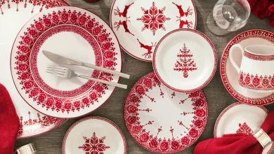 Pottery Barn’s Fair Isle Dinnerware Channels Christmas Sweater Nostalgia