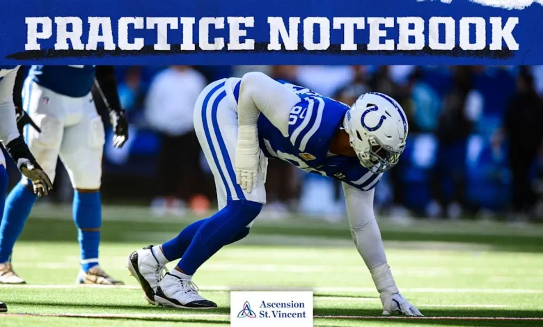Practice Notebook: DeForest Buckner ruled out for Colts' Week 10 game vs. Falcons in Berlin