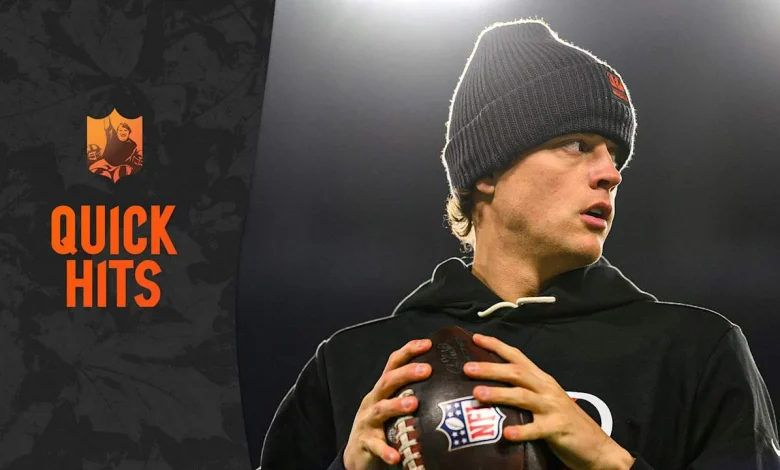 Pregame Quick Hits | Joe Burrow Primed In Baltimore With Joe Flacco No. 2; RB Samaje Perine Active