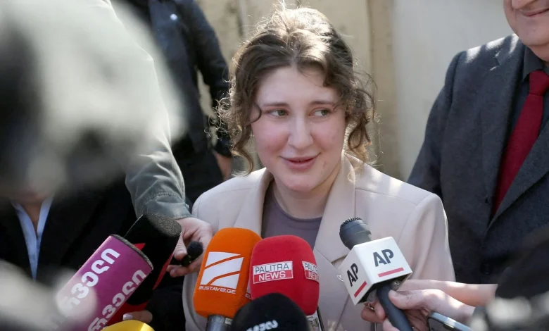 Pregnant British teenager held on drugs charges freed from Georgian jail