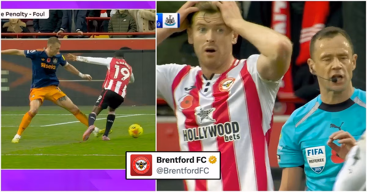 Premier League drop statement after 'shocking' VAR decision during Brentford vs Newcastle