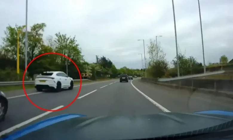 Premier League's worst driver revealed as star thrashes his car down motorway