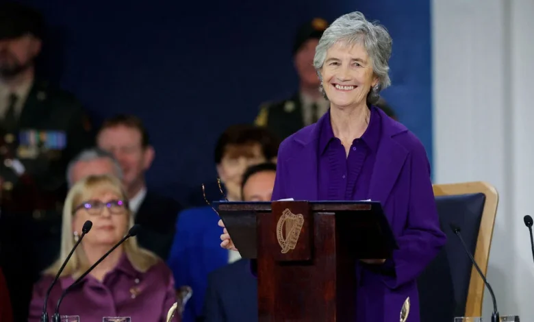 President Catherine Connolly vows to champion peace, equality and sustainability