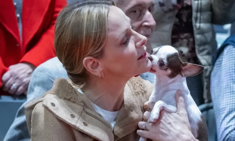 Princess Charlene Makes a Rare Appearance in Jeans As Her Adorable Dog Steals the Show at Charity Event
