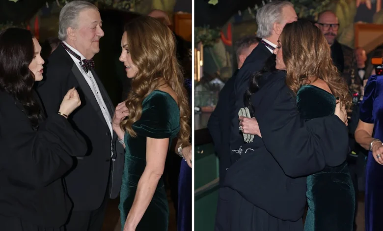 Princess of Wales hugs Jessie J over shared cancer experience | ITV News