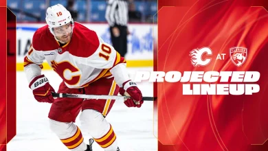 Projected Lineup - Flames @ Panthers