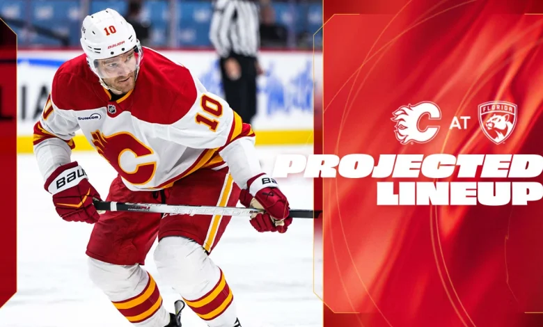 Projected Lineup - Flames @ Panthers