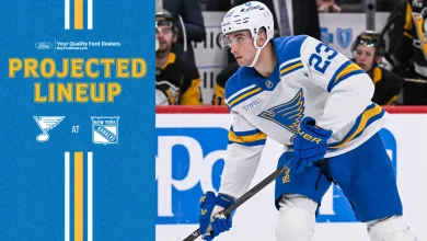 Projected Lineup: Nov. 24 at NY Rangers