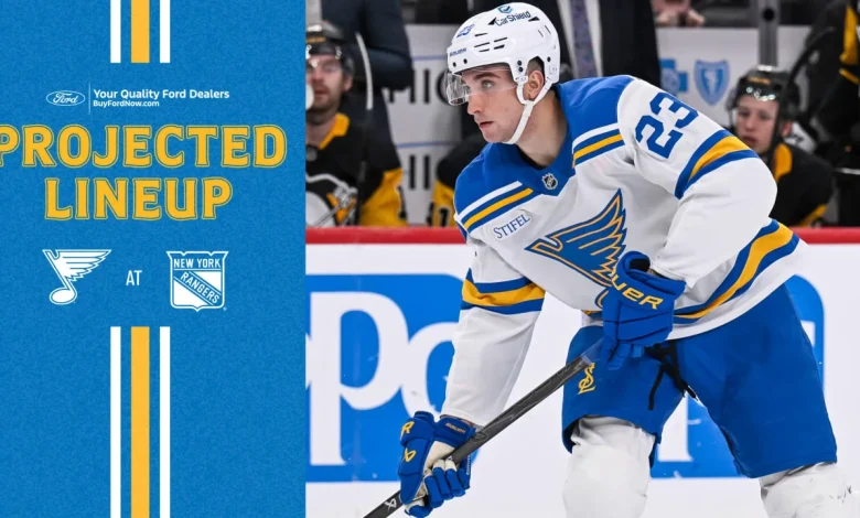 Projected Lineup: Nov. 24 at NY Rangers