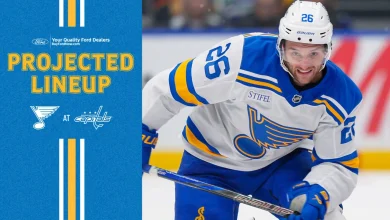 Projected Lineup: Nov. 5 at Washington | St. Louis Blues