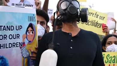 Protesters call for action as pollution suffocates New Delhi