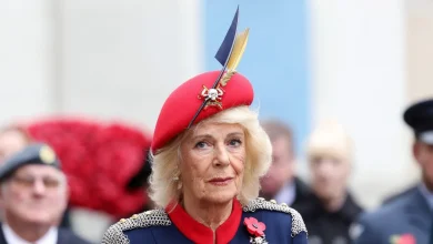 Queen Camilla visibly moved as she makes touching gesture during emotional service