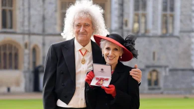 Queen's Brian May posts emotional tribute to wife Anita Dobson as she receives OBE
