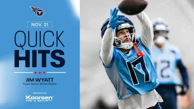 Quick Hits After Friday's Titans Practice