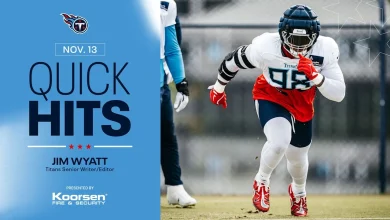 Quick Hits After Thursday's Titans Practice