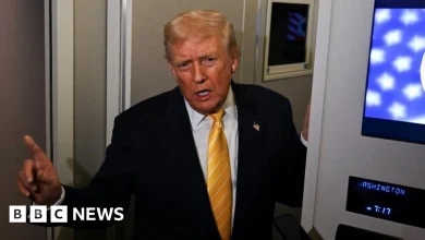 'Quiet, piggy': Trump responds to reporter after Epstein question