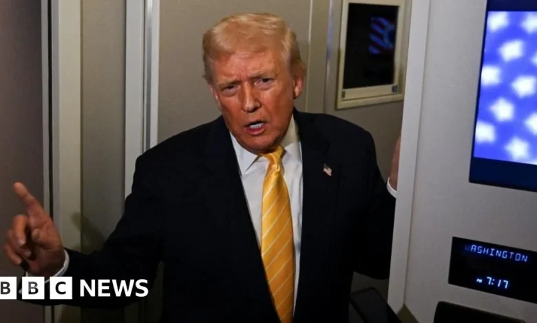 'Quiet, piggy': Trump responds to reporter after Epstein question