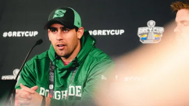 ROB VANSTONE: Podium presence was a first for Riders’ respected long snapper