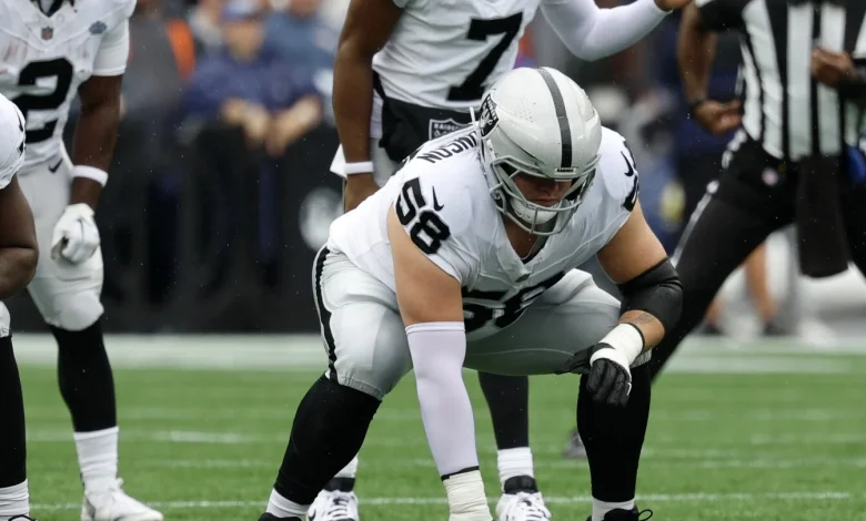 Raiders RG Jackson Powers-Johnson questionable to return with ankle injury