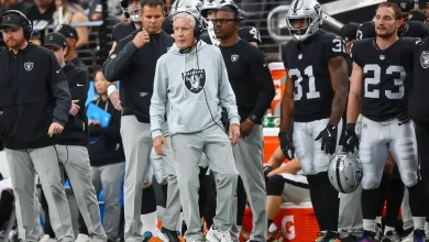 Raiders coach, QB speak to media following loss to Browns