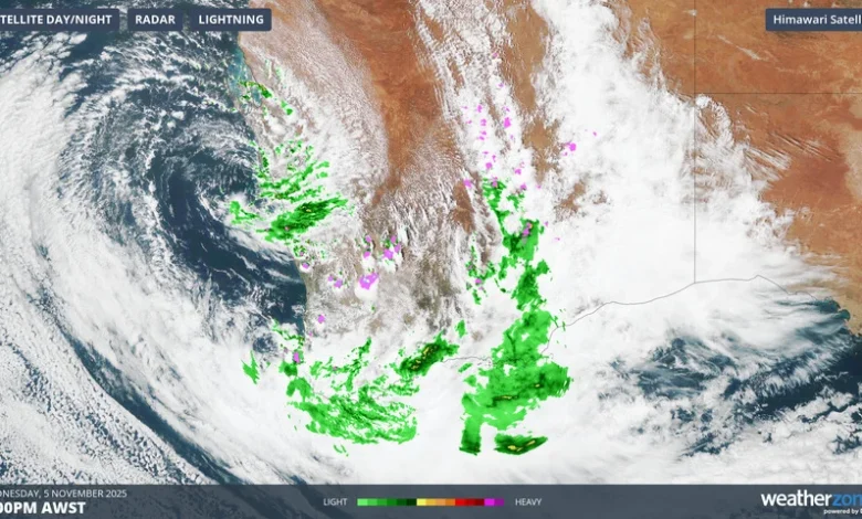 Rain and severe storms lash southern WA